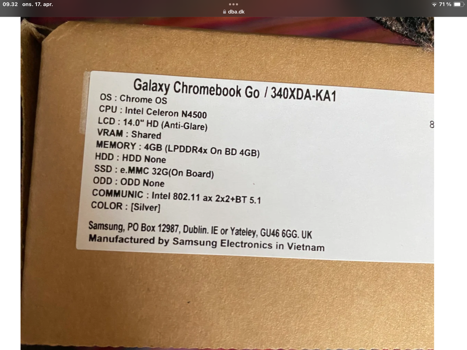 Samsung Samsung chromebook GO 14 & Harman Kardon Onyx stud,