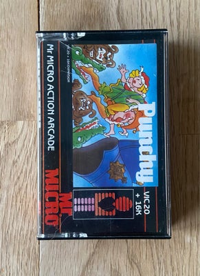 Punchy, Commodore VIC 20, Punchy (C)1984 af Mr. micro, bånd version til Commodore VIC20.
Indenholder