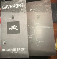Gavekort til Marathon Sport på 500, kan købes f...