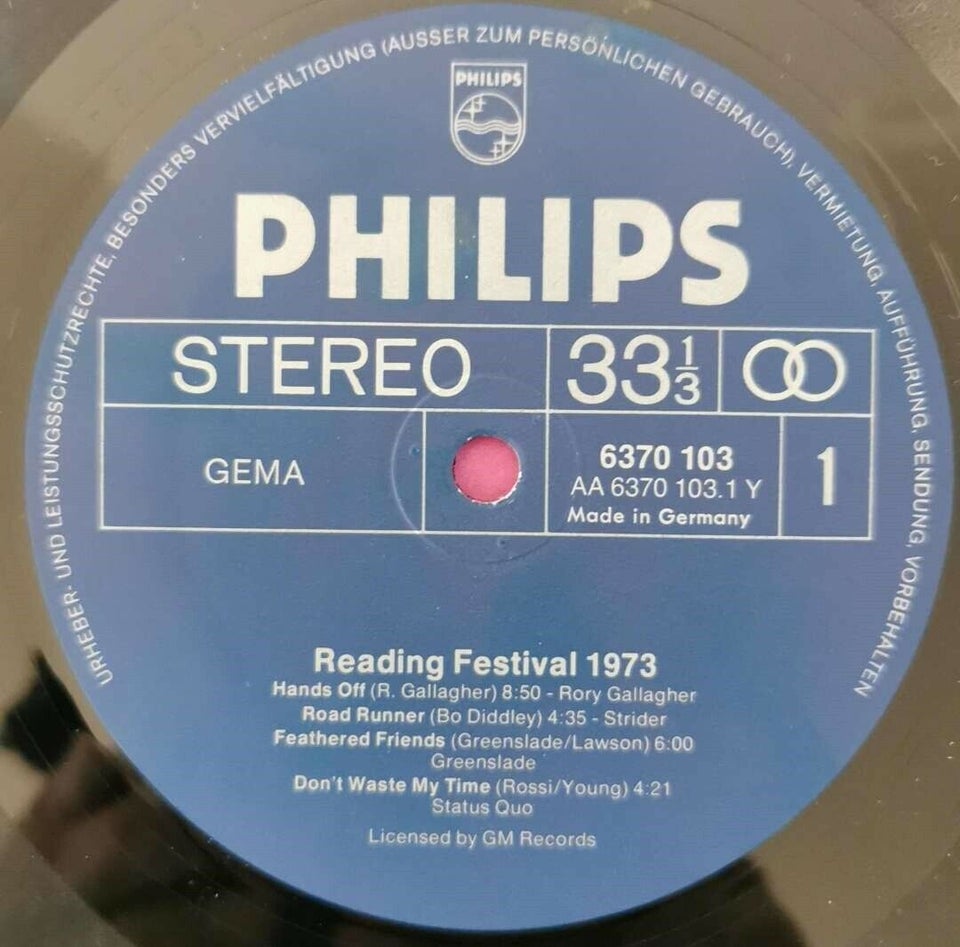 LP, Various, Reading Festival '73