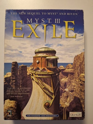 Myst 3 exile, til pc, puzzle, Jeg sælger overskydende spil fra min samling.

Small box i pæn stand


