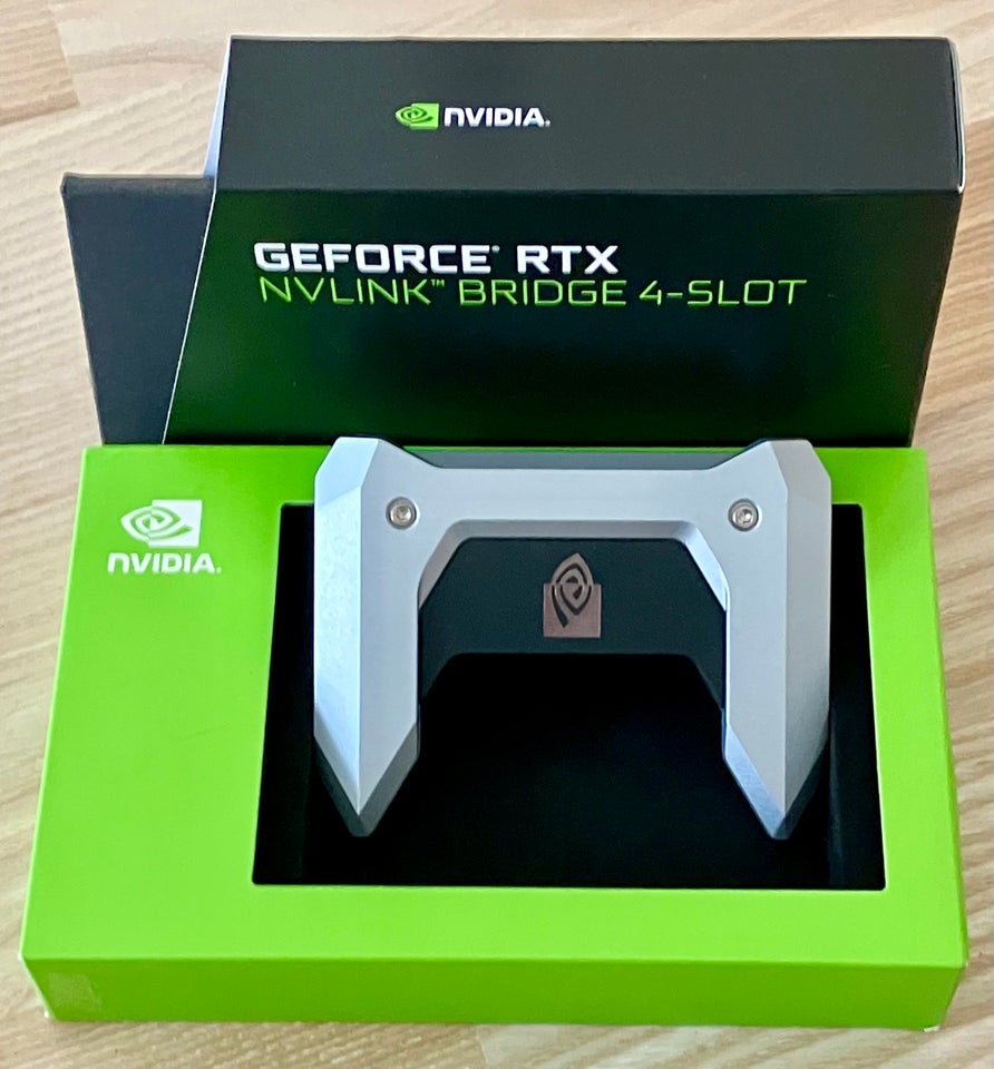 GeForce RTX NVLink Bridge 4-Slot 20th Series Nvidia, Perfekt – dba.dk – Køb  og Salg af Nyt og Brugt