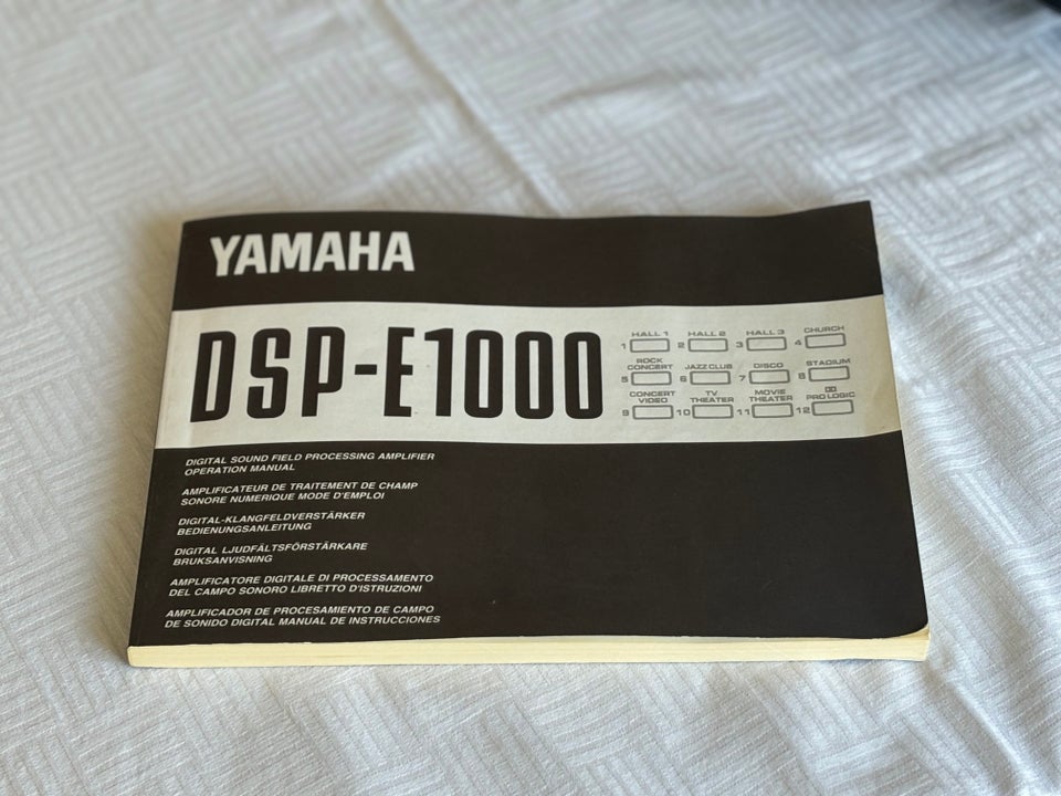 Yamaha, DSP-E1000, 7.1 kanaler