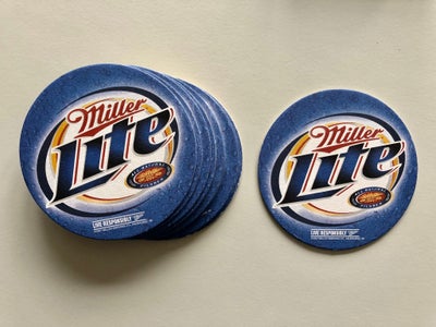 Ølbrikker, Miller Lite, Har fundet disse 12 stk. ølbrikker fra Amerikanske Miller Lite. Perfekt til 