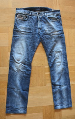 Jeans, Diesel Safado, str. 33, Blå, Denim, God men brugt, 
Diesel Safado Regular slim straight, wash