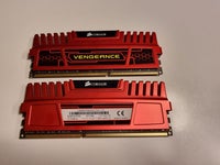 CORSAIR VENGEANCE RED, 8GB KIT (2X4GB), DDR3 SDRAM