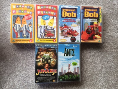 Tegnefilm, 6 Vhs
Pris 5kr stk
Afhent idag allesammen for 10kr Ialt