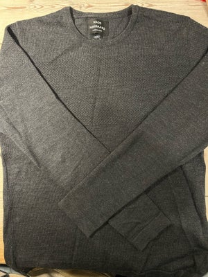 Sweater, Mads Nørgaard Copenhagen , str. M,  Koksgrå ,  100% Fine Merino uld,  Næsten som ny, Smuk t