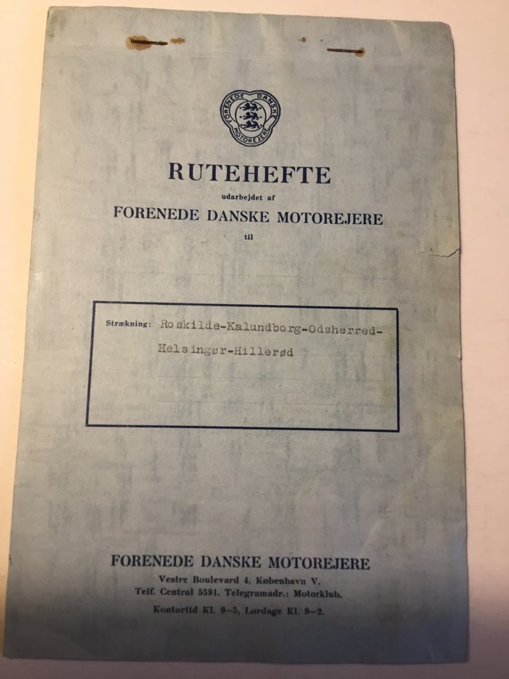 Rutehefte, emne: geografi