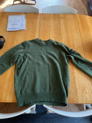 Sweater, Stone island, str. M,  Mørkegrøn,  Bomuld,  Ubrugt, Helt ny stone island striktrøje i mørke