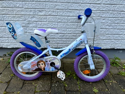 Pigecykel, anden type, 14” Frost cykel, i fin stand, cyklen er ca. et år gammel. Sæde til dukke og s