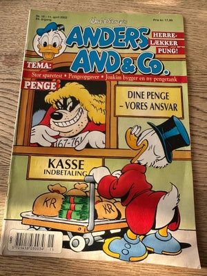 Bøger og blade, Anders and nr 15 11 april 2002, Sender ikke kan afhentes i Brønshøj