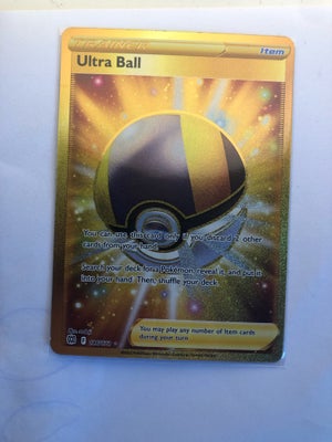 Samlekort, Pokemon  Ultra Ball (Secret), 1 Pokémon Ultra Ball (Secret) kort 
Pris: 180kr
Afhændelse: