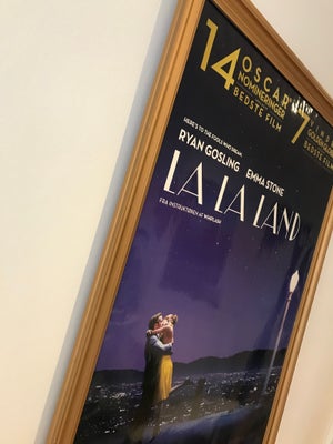 Film Plakat, motiv: La La Land, b: 70 h: 100, Sindssyg flot original plakat fra La La Land i flot gu