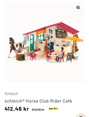 Andet legetøj, Heste cafe fra Schleich , Schleich, Komplet sæt “ heste cafe” 