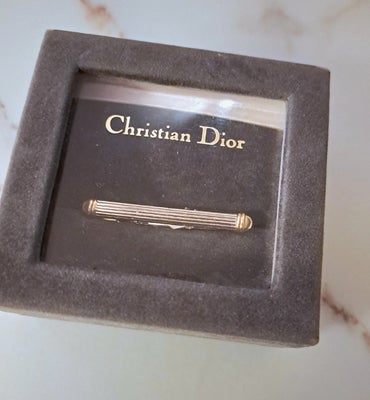 Slipsenål, sølv, Christian Dior