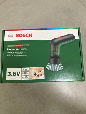 Andet håndværktøj,  Bosch, Elektrisk Universal rengøringsbørste. 7 dele. Ny i ubrudt emballage. 