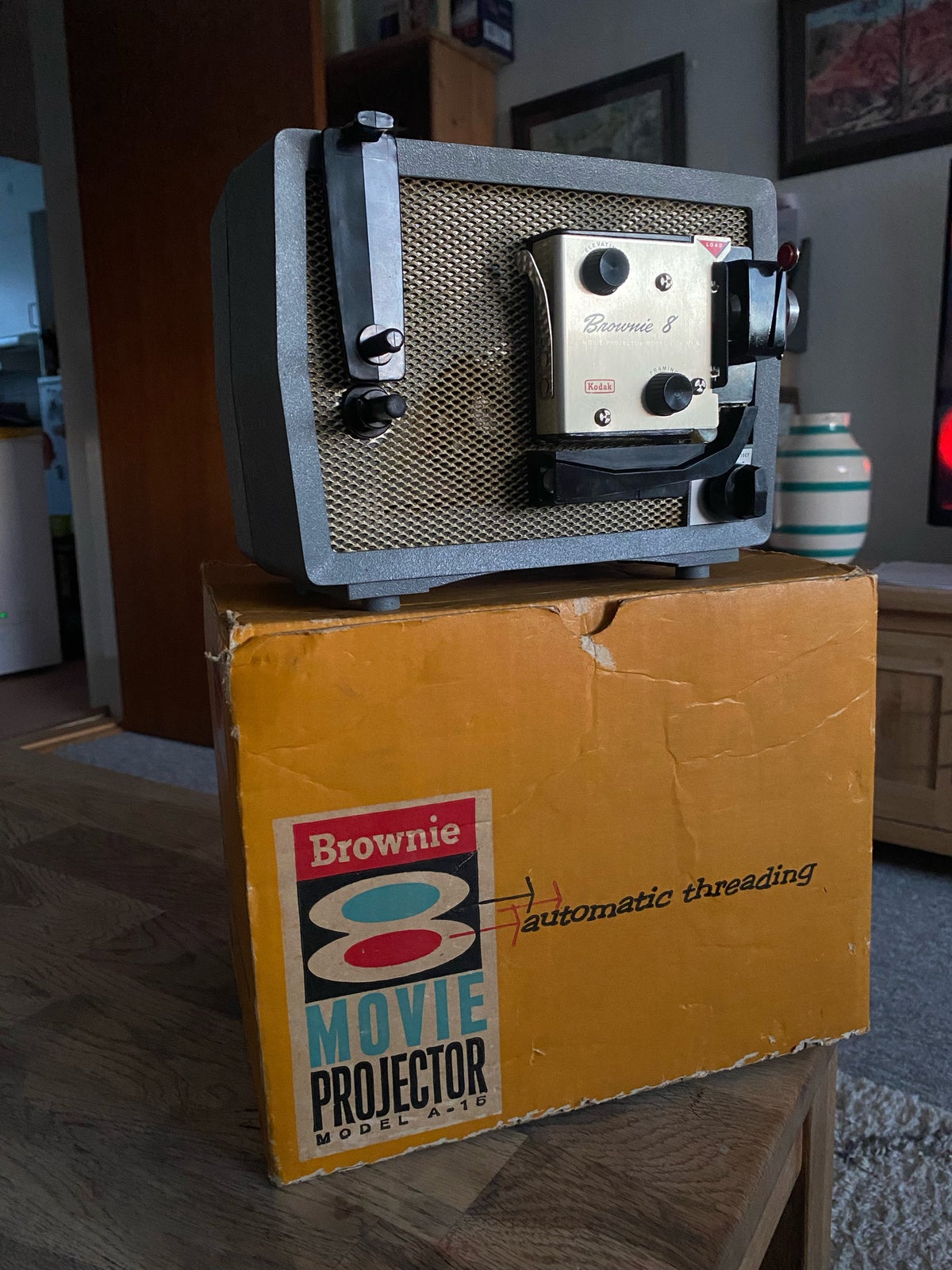 Kodak Brownie 8 movie projektor , Kodak, Model A-15E