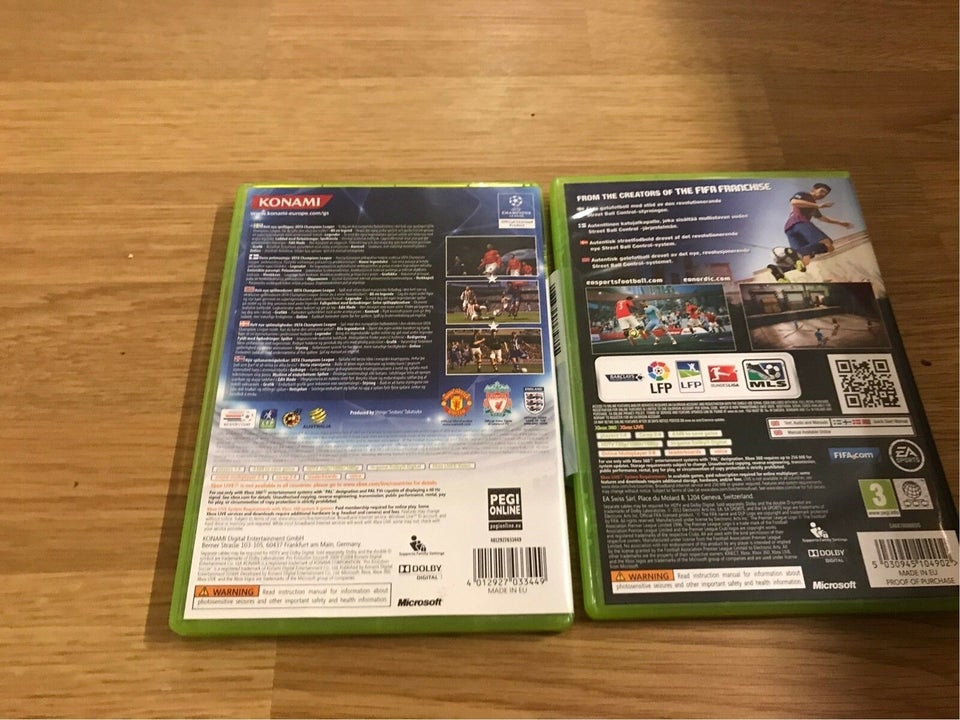 Pes 2009 og FIFA Streets , Xbox 360, sport