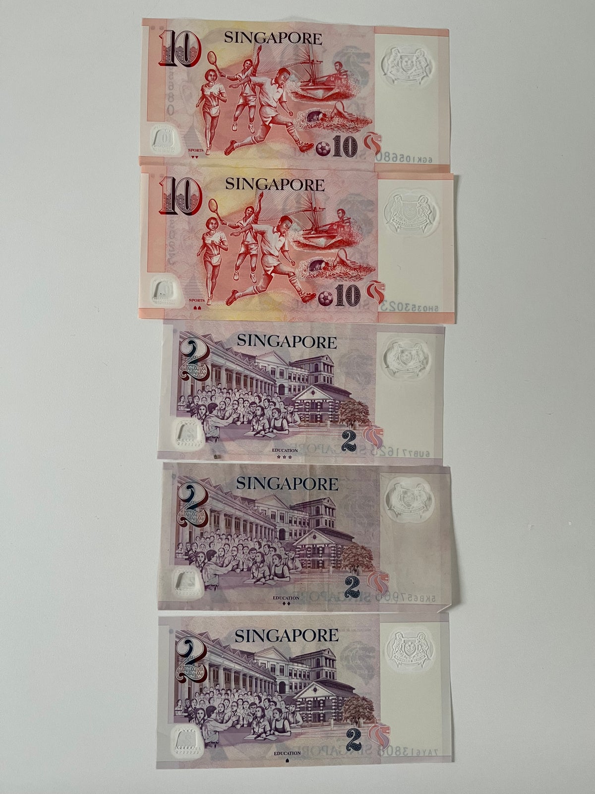 Andet land, sedler, 26 Singapore $
