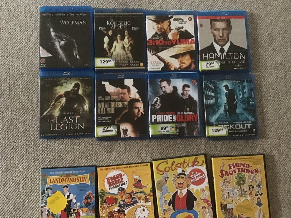 Mindre dvd og blu-ray samling, Blu-ray, andet