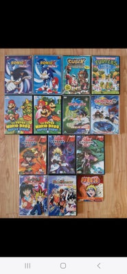 SONIC,MARIO, BAKUGAN, BEYBLADE, DVD, animation, 50kr stk