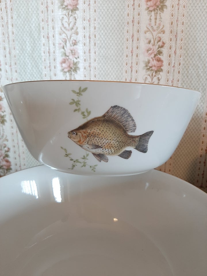 Porcelæn, Fiske skål, Lyngby?