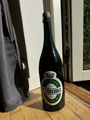 Flasker, 3L Grøn Tuborg magnum flaske, Magnum Grøn Tuborg flaske 3 liter. Uåbnet med indhold. 
Bud m