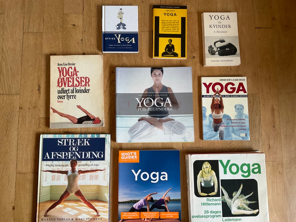 Yoga bøger, Mange, emne: krop og sundhed