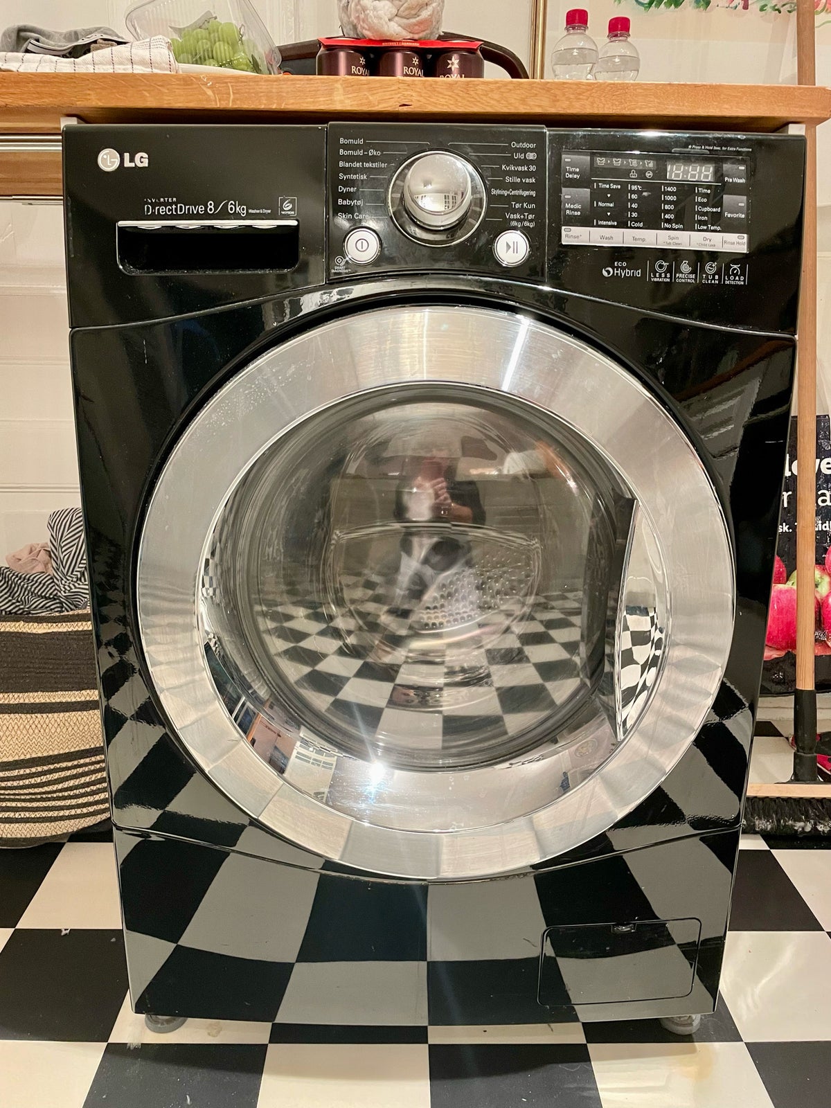 LG vaskemaskine, LG directdrive 8 kg, vaske/tørremaskine