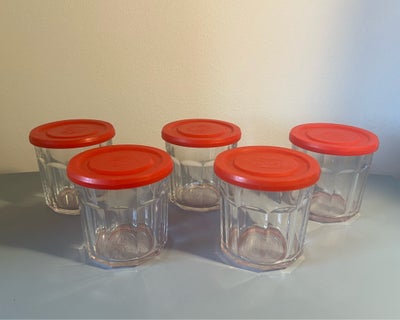 Glas, Sylteglas, France, Sylteglas - syltetøjsglas - opbevaringsbøtter - opbevaringsglas.

Hvert gla