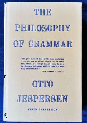 The Philosophy of Grammar, Otto Jespersen, emne: anden