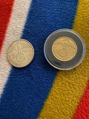 Vesteuropa, mønter, 1938, 60kr stk
Begge for 100kr
Den ene er fra 1938 og den anden er fra 1939
Yder