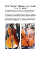 Dansk Cello til salg