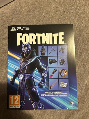 Sony, Sælger denne Fortnite Cobalt Star Bundle købt idag 

Pakken inkludere:
8 Fortnite Cosmetics 
O