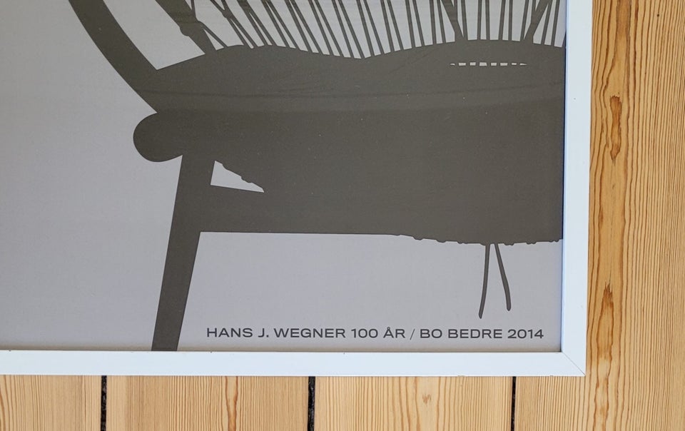 Wegner plakat, motiv: Wegner møbler , b: 50 h: 70