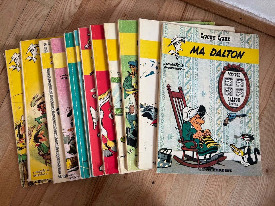 Lucky Luke 1-44, Morris og Goscinny, Tegneserie