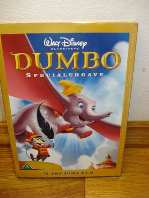 Dumbo, DVD, animation, Walt Disney tegnefilm nr. 4 fra 1941.

Tlf. 9385 3436

Sender gerne, porto på