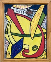 Oliemaleri, Originalt Cobra maleri , motiv: Abstrakt