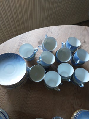 Porcelæn, Kaffe /underkop, Mågestel, Måge stel engros.20 kaffekopper og underkopper
Samlet pris.Kr.6