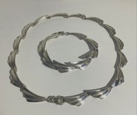 Smykkesæt, sølv, N. E. From