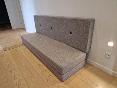 Sovesofa, polyester, 3 pers. , Klip Klap, Klip Klap 3 Fold madras i farven Multi Grey.
Næsten ikke b