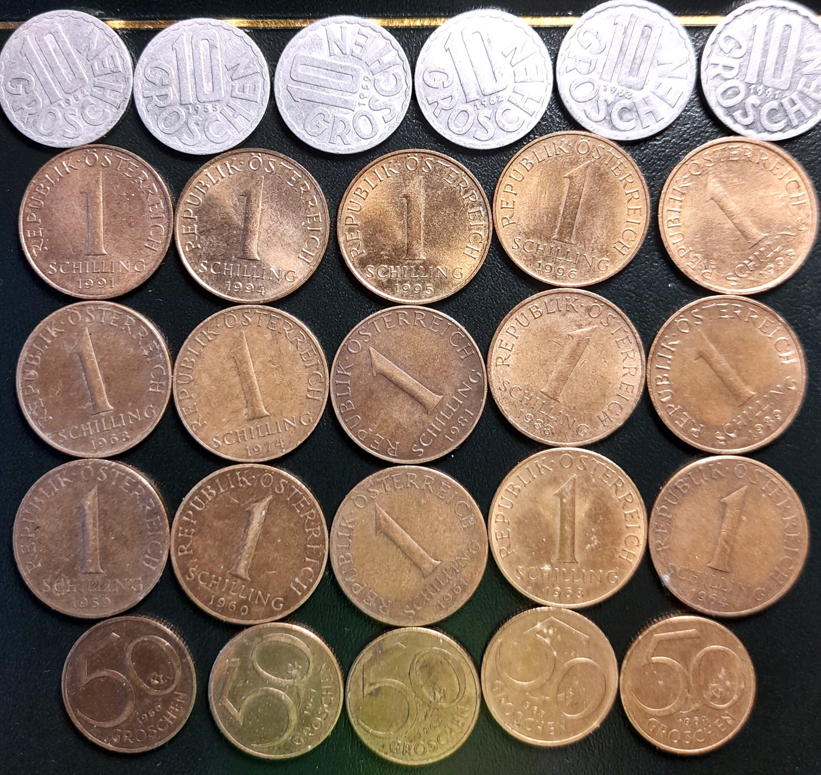 Vesteuropa, mønter, 18.10ATS