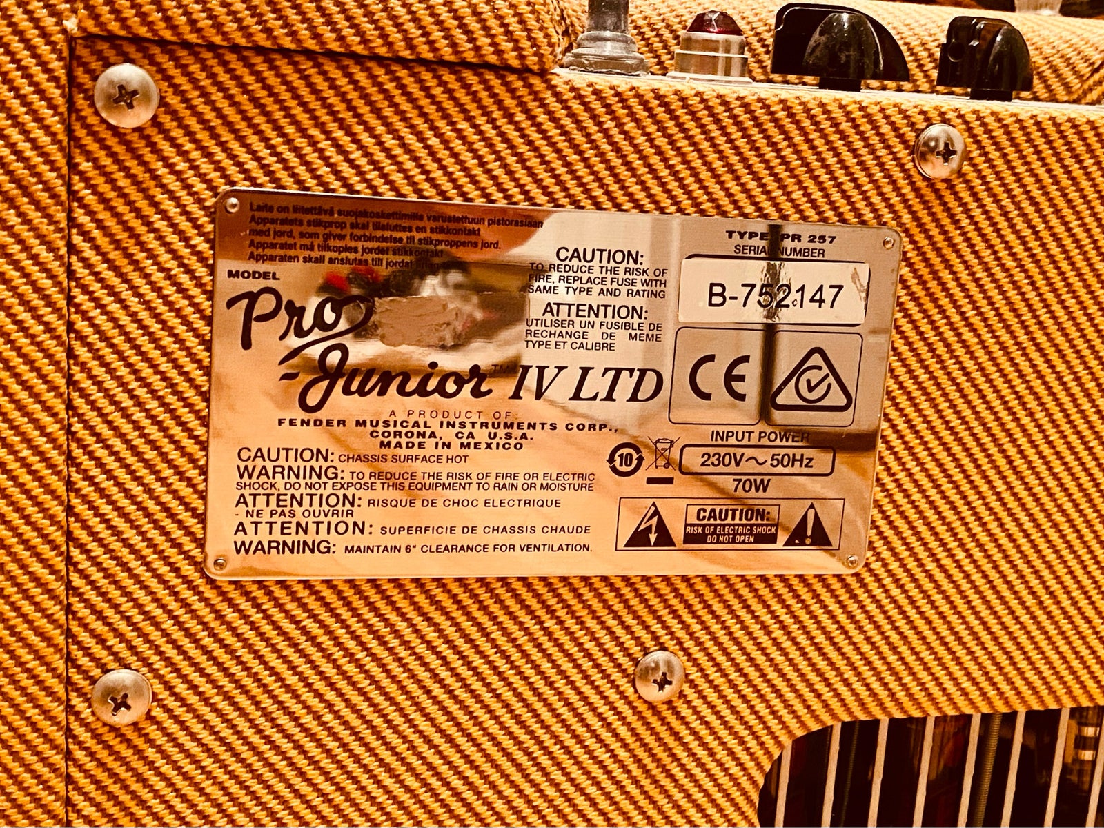 Guitarforstærker, Fender Pro Junior IV, 15 W