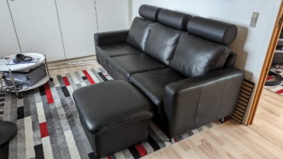 Sofa, læder, Hjort Knudsen