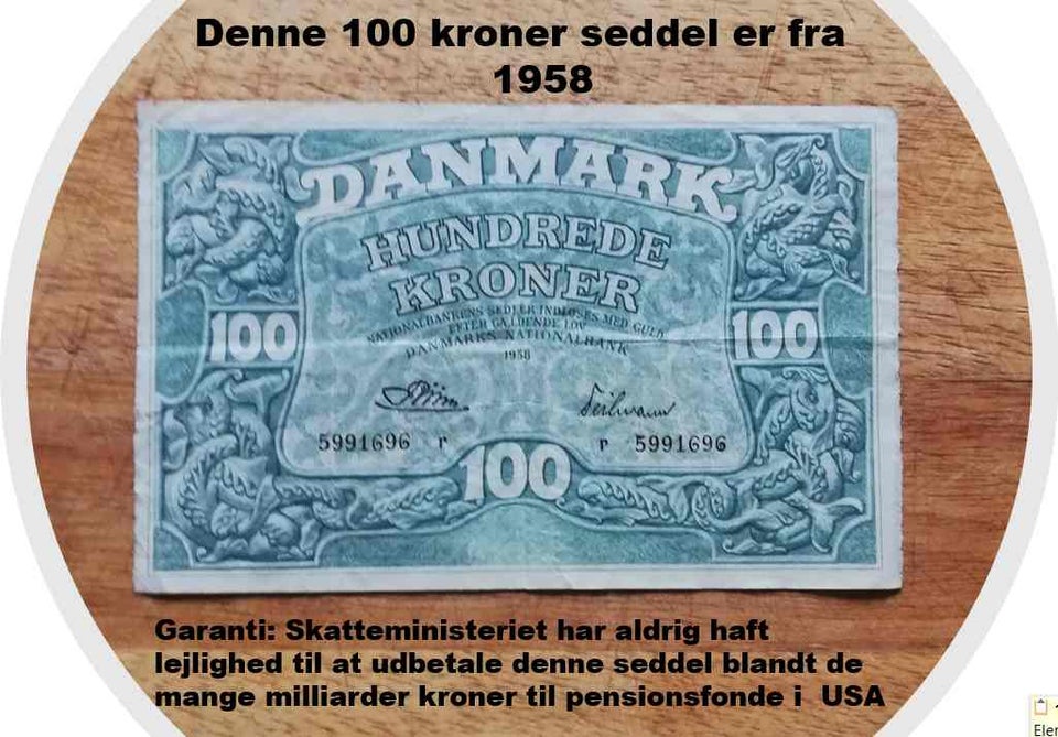 Danmark, sedler, 100 kroner