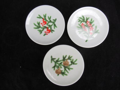 Porcelæn,  Jule Mini Platter / skåle nr: 5709, Bing og Grøndahl, Søde jule mini platter fra Bing og 