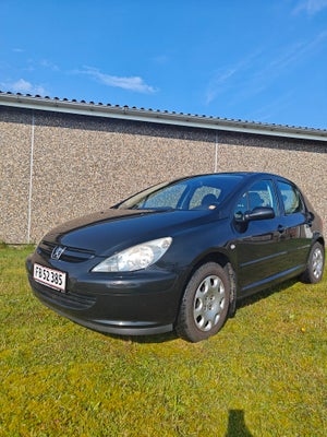 Peugeot 307, Benzin, 2004, km 227450, sortmetal, træk, aircondition, ABS, airbag, 5-dørs, centrallås