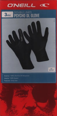 Handsker, O'Neill Double lined Psycho DL Glove, str. M