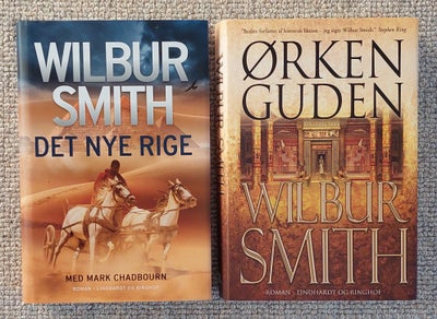 Det nye rige og Ørkenguden, Wilbur Smith, genre: krimi og spænding, 2 spændende historisk bøger med 